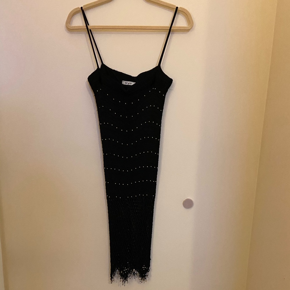 Black sequined dress